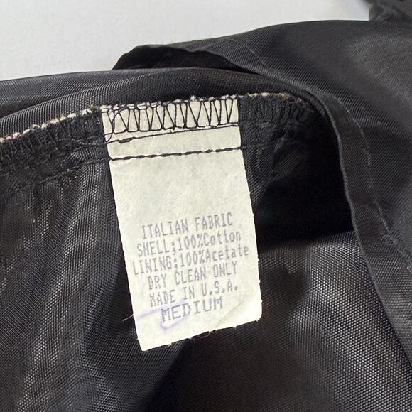 Vintage 90s Cat Novelty Artsy Button Vest - Tan Brown Wms M NWT - Picture 11 of 11